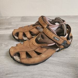 Teva Brown‎ Sandals Size 13 Leather Waterproof Outdoor Strong Closure Straps